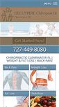 Mobile Screenshot of decuyperechiropractorclearwater.com