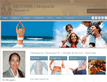 Tablet Screenshot of decuyperechiropractorclearwater.com